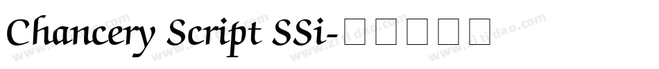 Chancery Script SSi字体转换